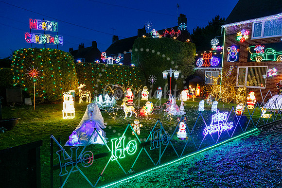 Feltwell charity Christmas lights display