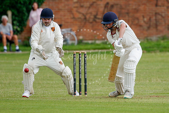 Cricket action from Diss vs Downham Stow II