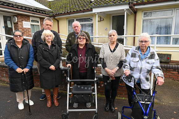 Quayside Court, Lakenheath. Quayside residents complaining about