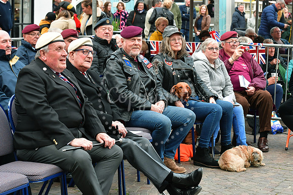 VE Day celebrations in Newark Market Place