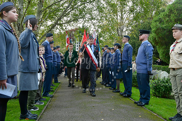 All Souls ceremony at Newark Cemetery polish war graves