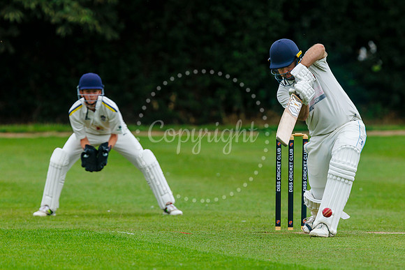 Cricket action from Diss CC v Lowestoft