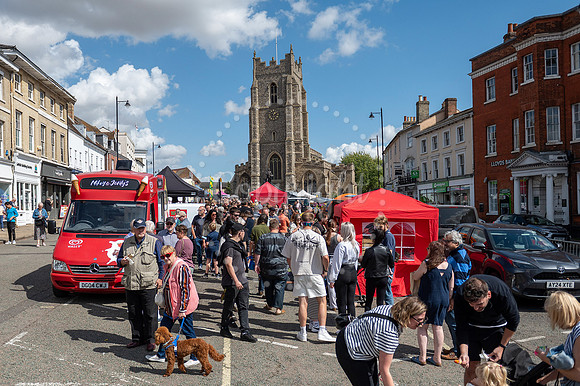 Market Hill, Sudbury, SuffolkInaugural Sudbury Street Food Fest