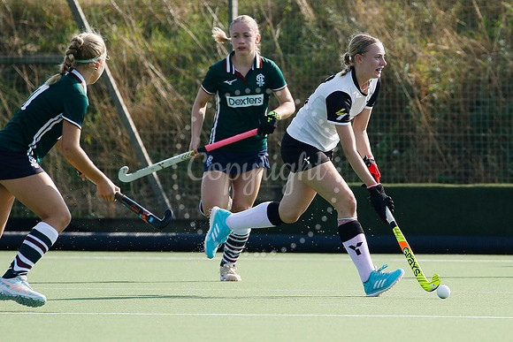 Hockey action from Harleston Magpies Ladies’ I vs Surbiton II