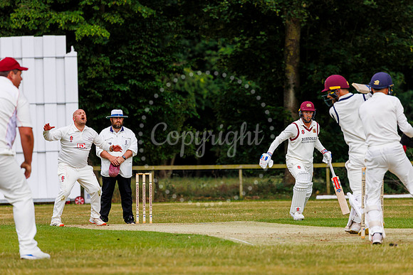 Cricket action from Garboldisham v Fakenham