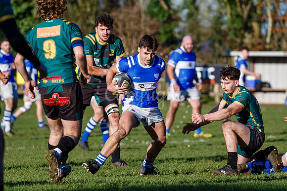 Rugby action from Diss vs Bury St Edmunds II
