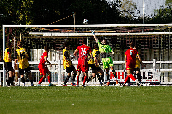 Football action from Walsham-le-Willows vs Fakenham Town