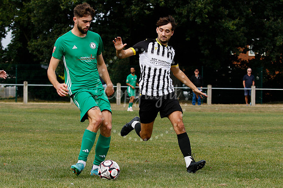Football acton from Harleston Town vs  Biggleswade Town